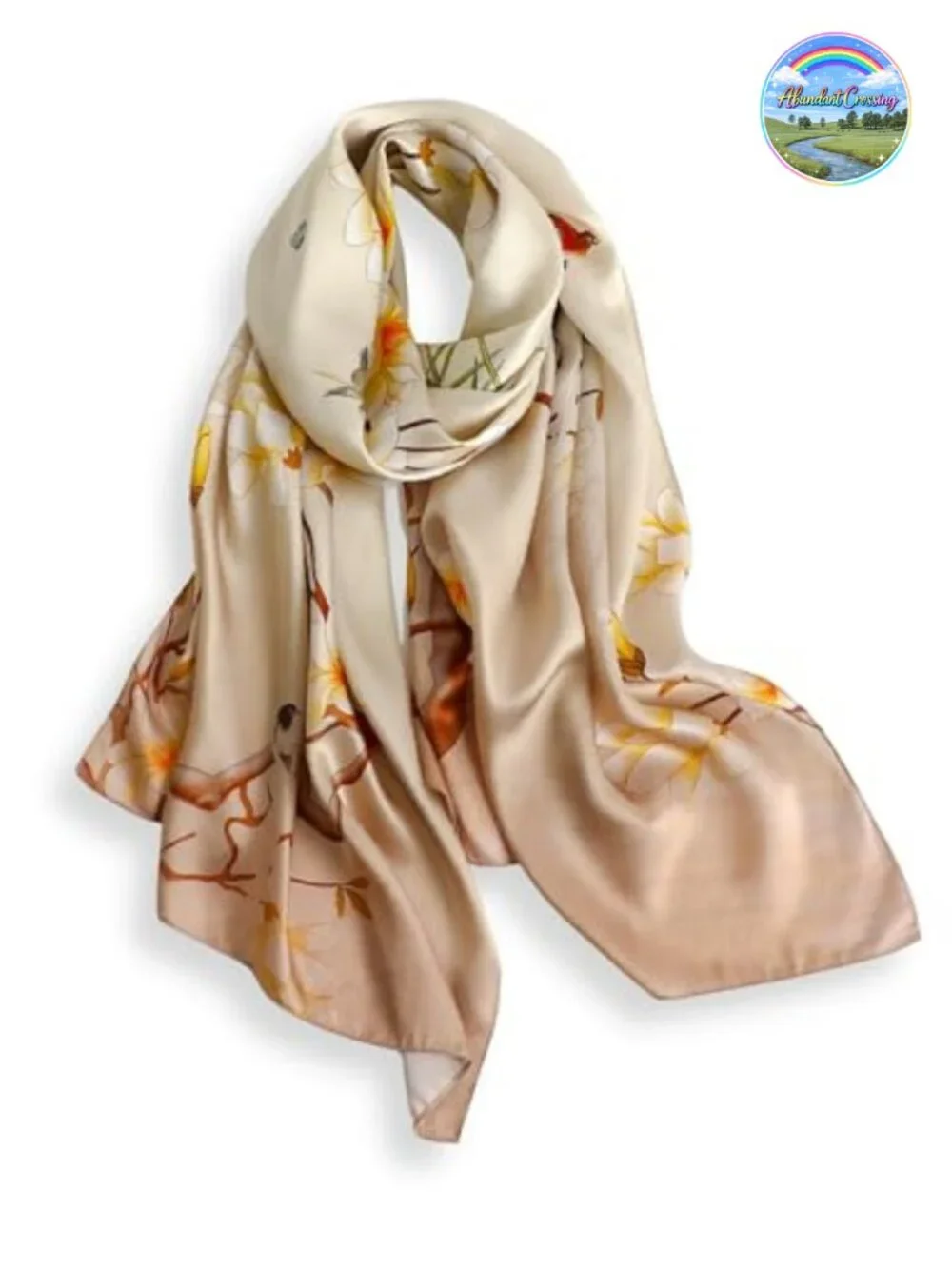 100% Mulberry Silk Scarf Long Wrap 68x21 Women's Fashion Scarf